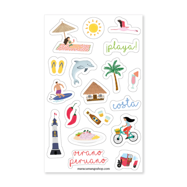 stickers verano peruano
