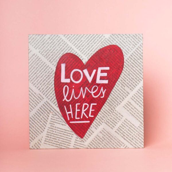 Cuadro-love-lives-here