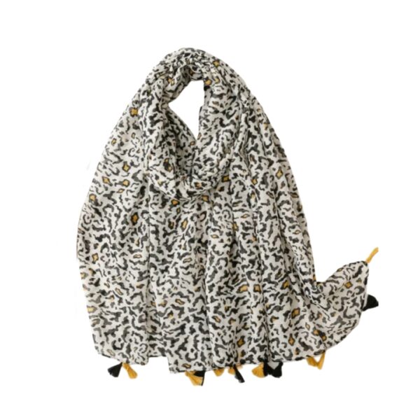 Bufanda fina Manna Night leopard