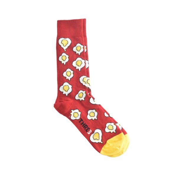 Medias Thre3 Huevo Frito - rojo
