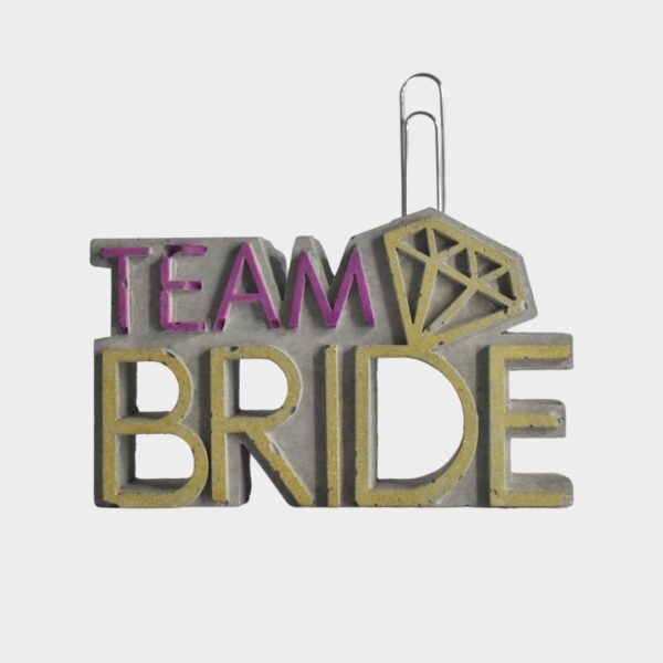 Team Bride Clip en Concreto