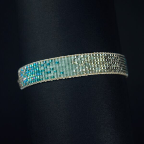 Pulsera Miyuki 7 Filas Gris