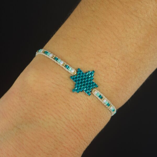Pulsera Miyuki Estrella Turquesa