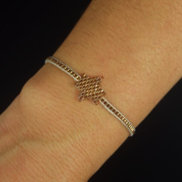 Pulsera Miyuki Estrella Dorada