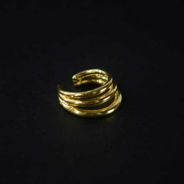 Earcuff Triple Aro Dorado