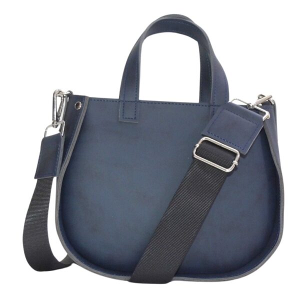 Cartera Media Luna Azul Marino Cantuta
