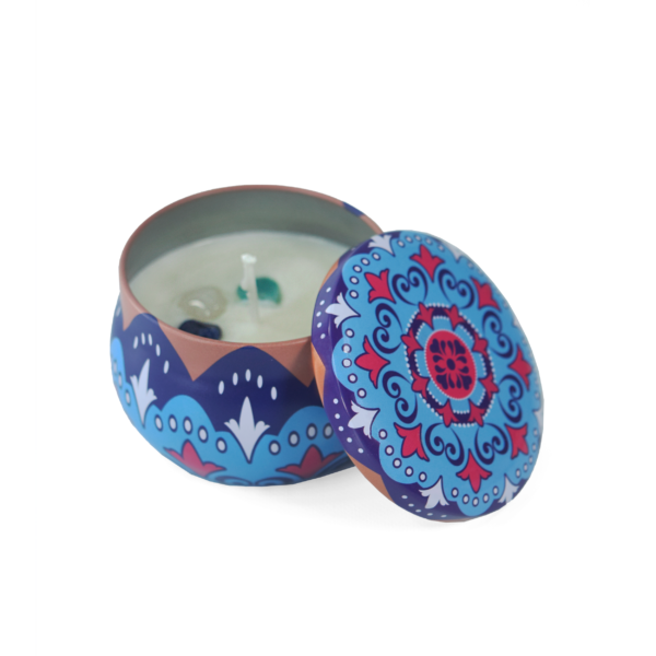 Vela Mandala Azul