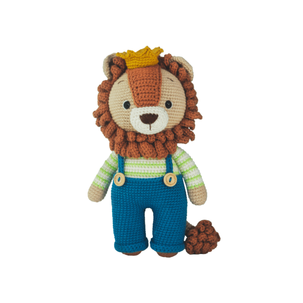 🦁 Amigurumi León Tejido a Mano – El Rey de la Ternura 👑✨