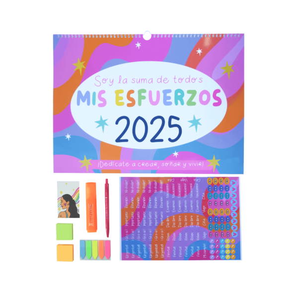 🌟 Planner 2025 "Mis Esfuerzos" – Tu Aliado para un Año Exitoso ✨